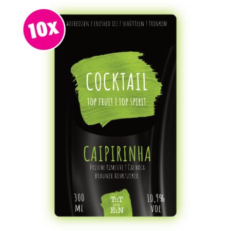 CAIPIRINHA 10er Box - 10x230 ml | Fertiggemixte Cocktails zum Genießen!