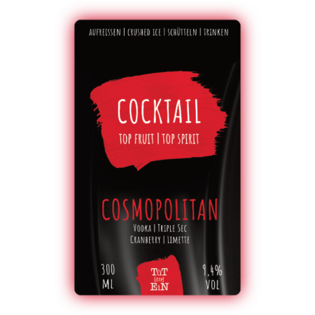 COSMOPOLITAN - 9,4 % Vol. - 300 ml | Fertiggemixte Cocktails zum Genießen!