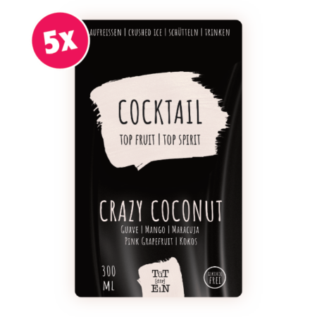 CRAZY COCONUT 5er Box - 5x300 ml | Fertiggemixte Cocktails zum Genießen!