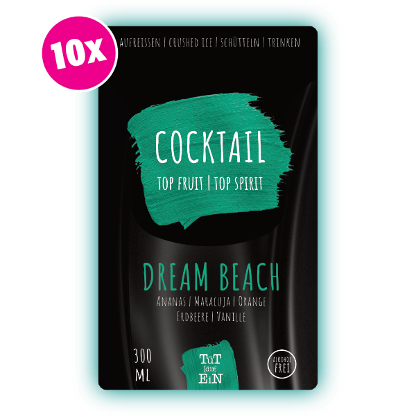 DREAM BEACH 10er Box - 10x300 ml | Fertiggemixte Cocktails zum Genießen!