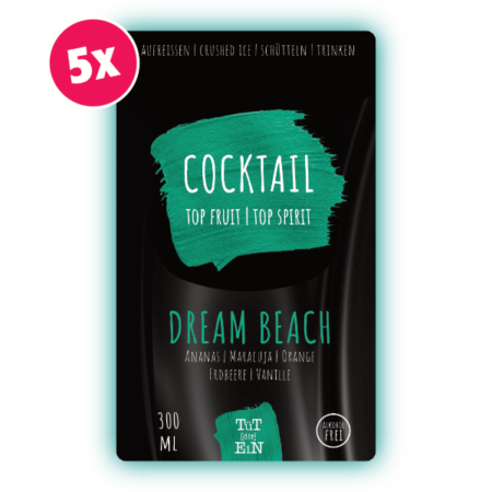 DREAM BEACH 5er Box - 5x300 ml | Fertiggemixte Cocktails zum Genießen!