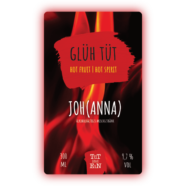 Hot Joh(Anna) Glüh TüT - 9,7% vol. - 300 ml | Fertiggemixte Cocktails zum Heiß und Kalt Genießen!