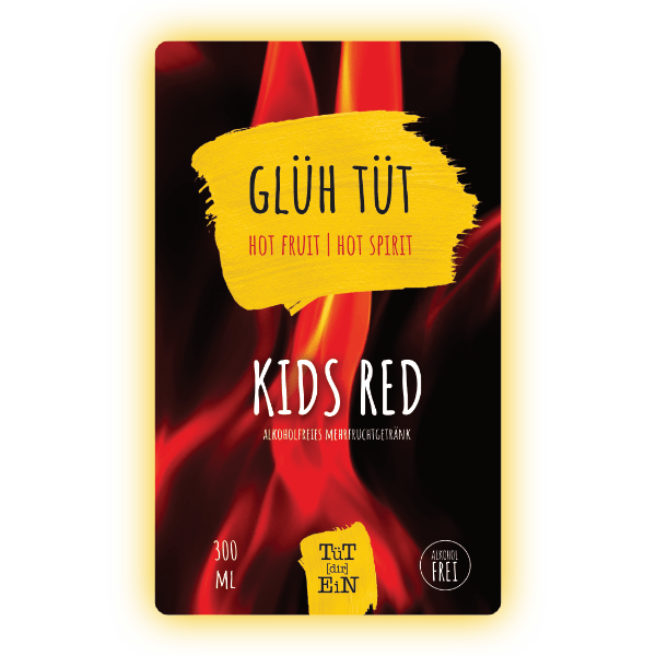 Kids Red Glüh TüT - 300 ml | Fertiggemixte Cocktails zum Heiß und Kalt Genießen!
