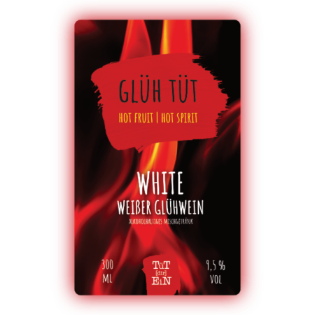 White Glüh TüT - 9,5% vol. - 300 ml | Fertiggemixte Cocktails zum Heiß und Kalt Genießen!