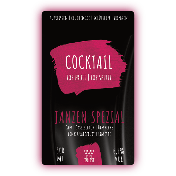 JANZEN SPEZIAL - 6,9 % Vol. - 300 ml | Fertiggemixte Cocktails zum Genießen!