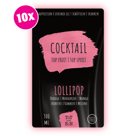 LOLLIPOP - 10er Box - 10x300 ml | Fertiggemixte Cocktails zum Genießen!