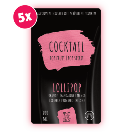LOLLIPOP - 5er Box - 5x300 ml | Fertiggemixte Cocktails zum Genießen!