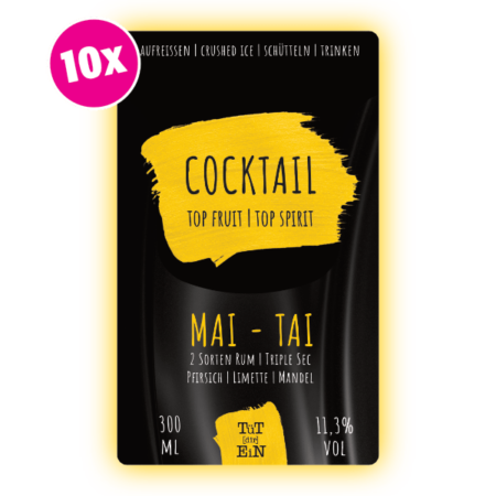 MAI TAI 10er Box - 10x300 ml | Fertiggemixte Cocktails zum Genießen!