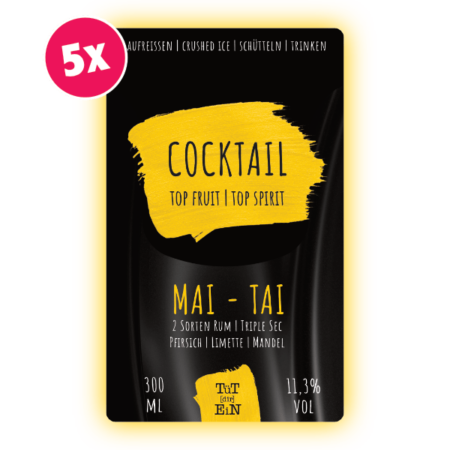 MAI TAI 5er Box - 5x300 ml | Fertiggemixte Cocktails zum Genießen!