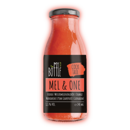 MEL & ONE von MY FRESH BOTTLE - 8,8 % Vol. - 240 ml | Fertiggemixte Cocktails in der Flasche!