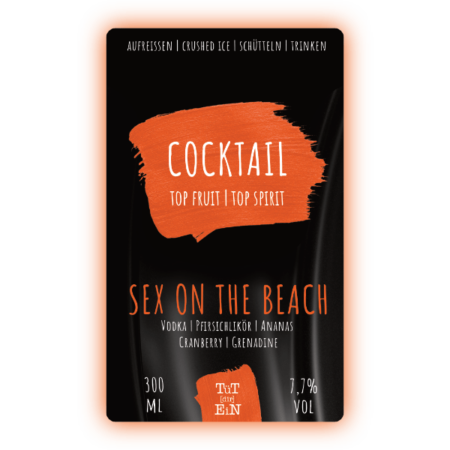 SEX ON THE BEACH - 7,7 % Vol. - 300 ml | Fertiggemixte Cocktails zum Genießen!