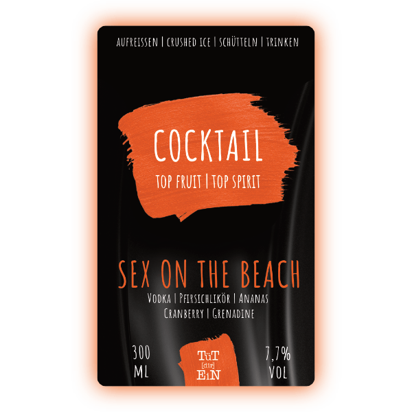 SEX ON THE BEACH - 7,7 % Vol. - 300 ml | Fertiggemixte Cocktails zum Genießen!