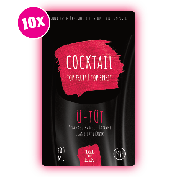 Ü-TÜT 10er Box - 10x300 ml | Fertiggemixte Cocktails zum Genießen!