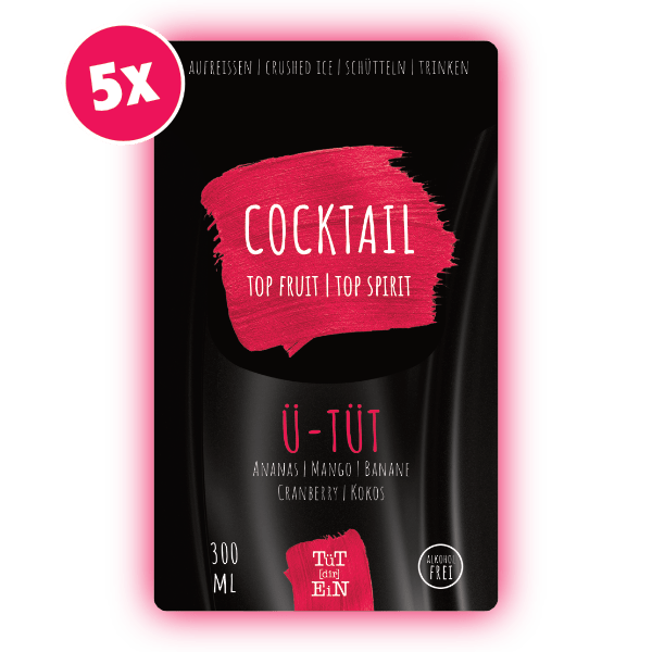 Ü-TÜT 5er Box - 5x300 ml | Fertiggemixte Cocktails zum Genießen!