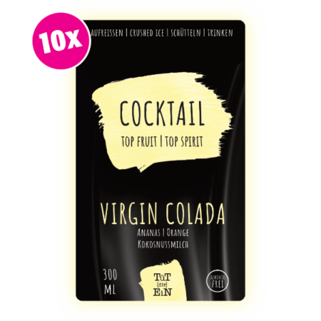 VIRGIN COLADA - 10er Box - 10x300 ml | Fertiggemixte Cocktails zum Genießen!