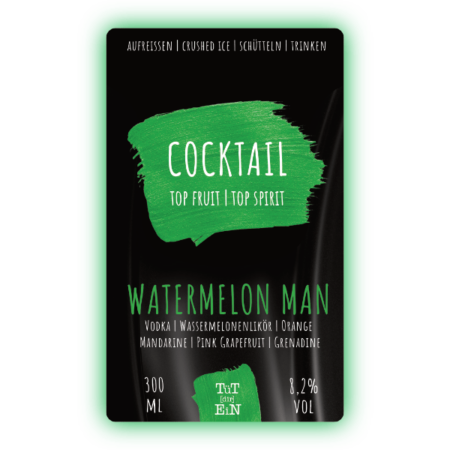 WATERMELONMAN - 8,2 % Vol. - 300 ml | Fertiggemixte Cocktails zum Genießen!