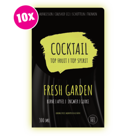 Augen zu und Mund auf! Stell dir deinen „FRESH GARDEN“ vor. Um die Vorstellung Realität werden zu lassen, trink einen Schluck von diesem Cocktail und lasse dich von bunt gemischten Früchten und einem Hauch von Gurke und Inger durch deinen heimischen Garten treiben.