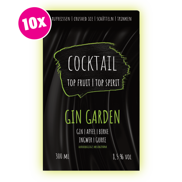 Einmal durch den Garten bitte – und danach etwas kühles zu trinken! Diese Mischung garantiert Abenteuer. Denk nicht zu viel nach, sondern genieße den Moment in dem Gin auf Apfel, Birne, Gurke und Ingwer trifft.