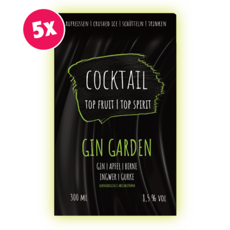 Einmal durch den Garten bitte – und danach etwas kühles zu trinken! Diese Mischung garantiert Abenteuer. Denk nicht zu viel nach, sondern genieße den Moment in dem Gin auf Apfel, Birne, Gurke und Ingwer trifft.